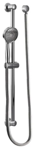 Moen 4-1/4in Single-Function Hand Shower with 24in Slide Bar, Round