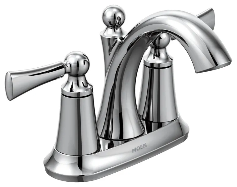 Moen 4505 Wynford Centerset High-Arc Bathroom Faucet - Chrome