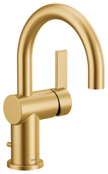 Moen 6221 Cia 1.2 GPM 1 Hole Bathroom Faucet - Brushed Gold