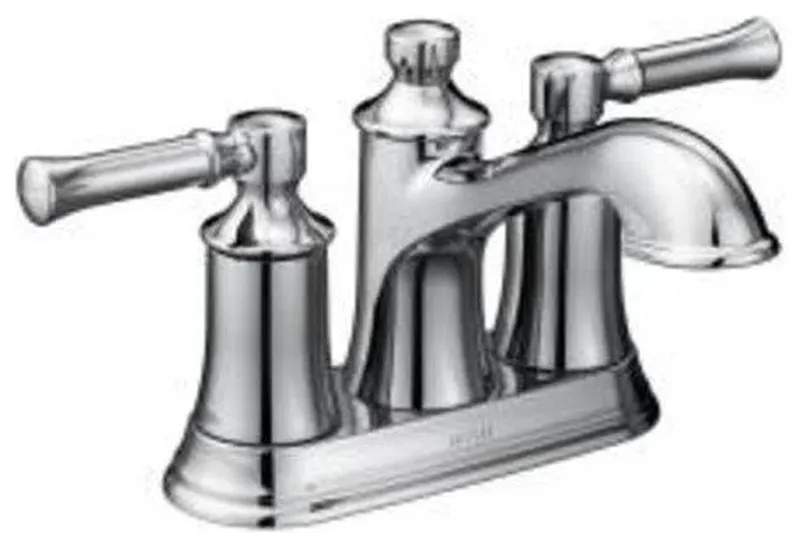 Moen 6802 Dartmoor Double Handle Centerset Bathroom Faucet - - Chrome