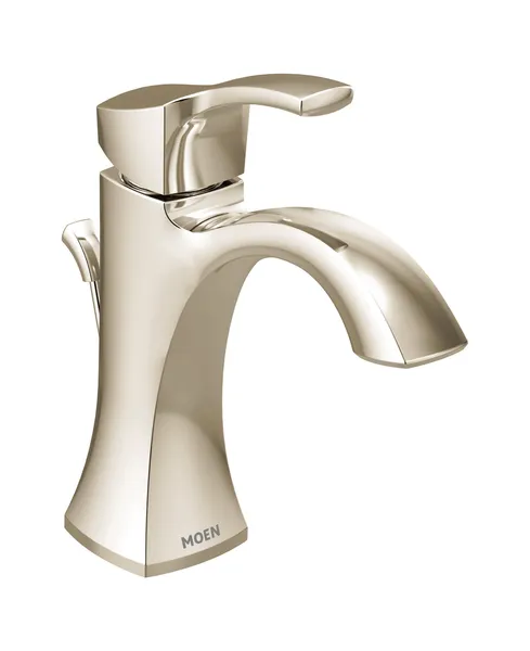 Moen 6903 Voss Single Handle 1 Hole Bathroom Faucet - Valve - Polished Nickel