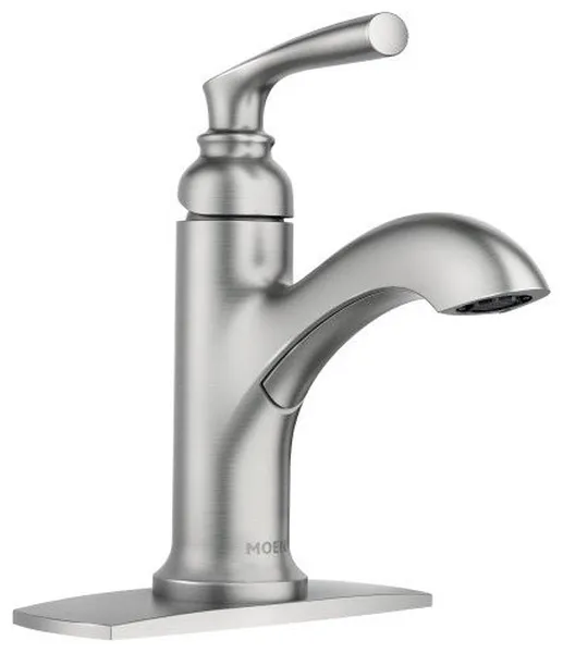Moen 84535 Hilliard 1.2 GPM 1 Hole Bathroom Faucet - Spot Resist Brushed Nickel