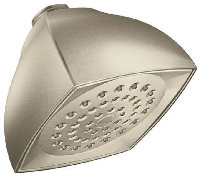 Moen Moenflo 4-1/16” Single-Spray Function Shower Head, Square, Fixed-Mount