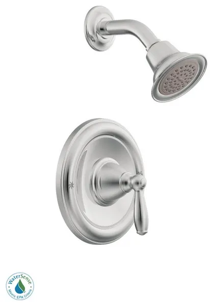 Moen T62152EP Single Handle Posi-Temp Pressure Balanced Shower - Chrome