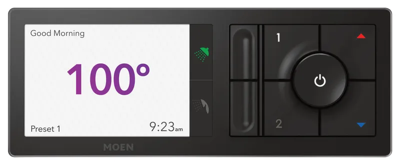 Moen TS3302 Moen Smart Shower 2-Outlet Digital Shower Controller - Matte Black