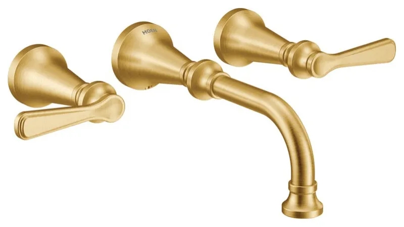 Moen TS44104BG Colinet 1.2 GPM Wall Mounted Widespread Bathroom Faucet