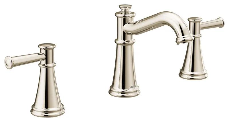 Moen Two-Handle Bathroom Faucet Polished Nickel, T6405NL