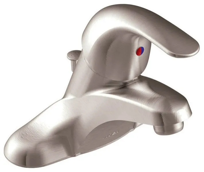 Moen WSL84502SRN Single Handle Lavatory Pop-Up Faucet, Brushed Nickel