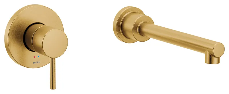 Moen WT391 Align Wall Mounted Tub Filler - Brushed Gold