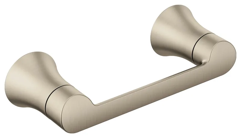 Moen YB0208 Doux Wall Mounted Double Post Toilet Paper Holder - Brushed Nickel