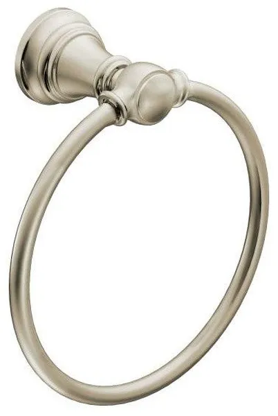 Moen YB8486 Weymouth 6-1/2" Towel Ring - Polished Nickel