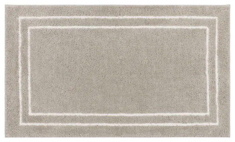 Mohawk Home Corona Knitted Bath Rug, Flint/White, 1'8"x2'10"