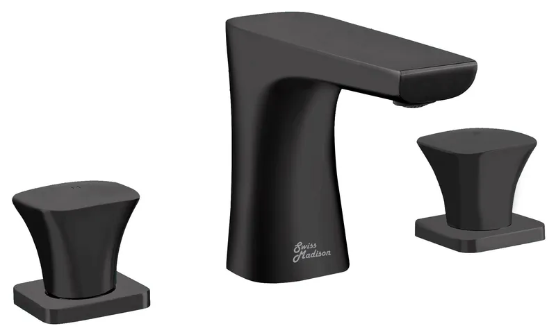 Monaco 8 in. Widespread, 2-Handle, Bathroom Faucet, Matte Black