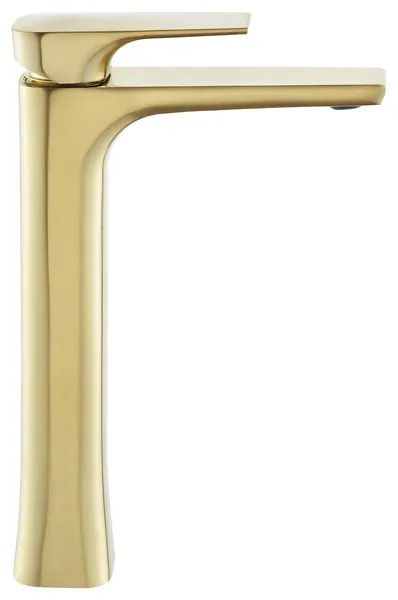 Monaco Single Hole, Single-Handle, High Arc Bathroom Faucet, Brushed Gold