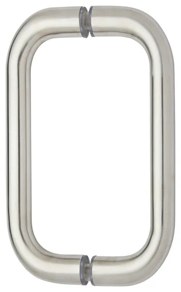 Mont Hard 8" Back to Back Tubular Pull, Brushed Nickel