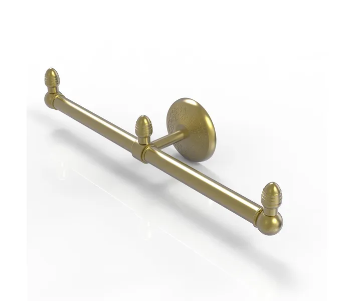 Monte Carlo 2 Arm Guest Towel Holder, Satin Brass