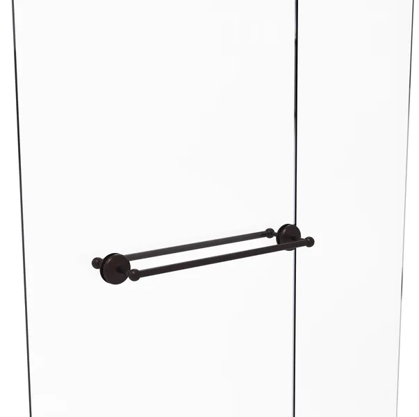 Monte Carlo 24" Back to Back Shower Door Towel Bar, Antique Bronze
