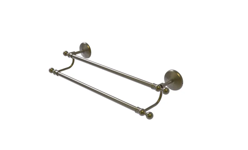 Monte Carlo 24" Double Towel Bar, Antique Brass