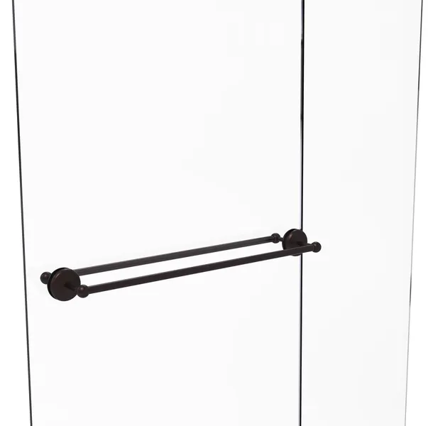 Monte Carlo 30" Back to Back Shower Door Towel Bar, Antique Bronze