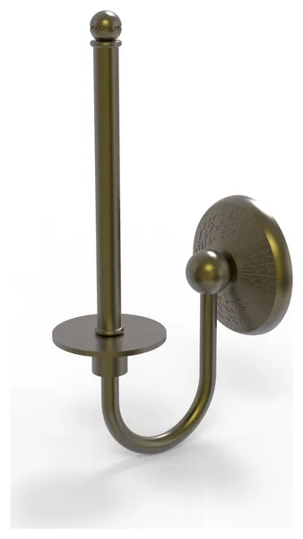 Monte Carlo Upright Toilet Tissue Holder, Antique Brass