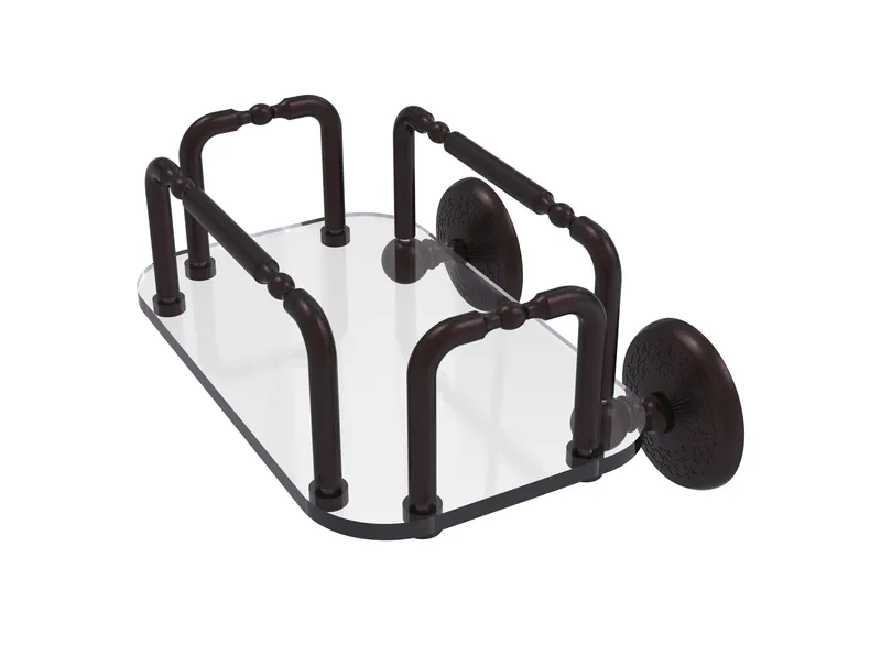 Monte Carlo Wall Mounted Guest Towel Holder, Antique Bronze