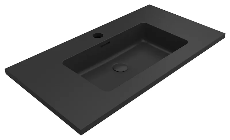 Moore integrated Black sinks, 36"