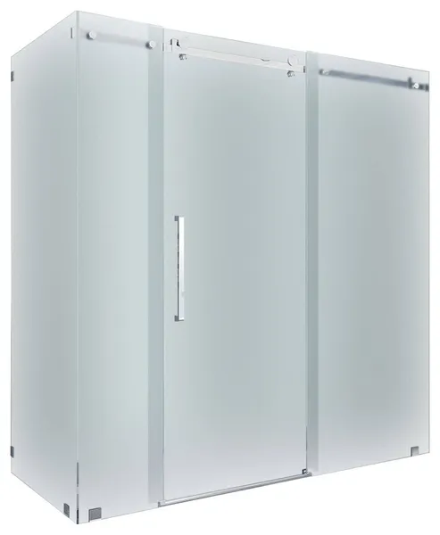 Moselle 72"x33 7/16"x75" Completely Frameless Sliding Shower Enclosure