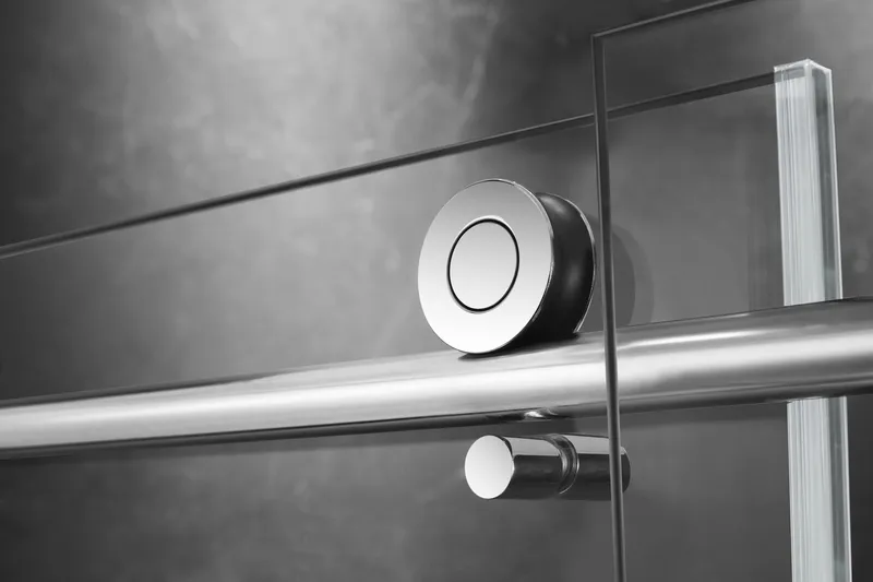 Mosweet Elegant Frameless Shower Door for 60" W x 62" H, Chrome