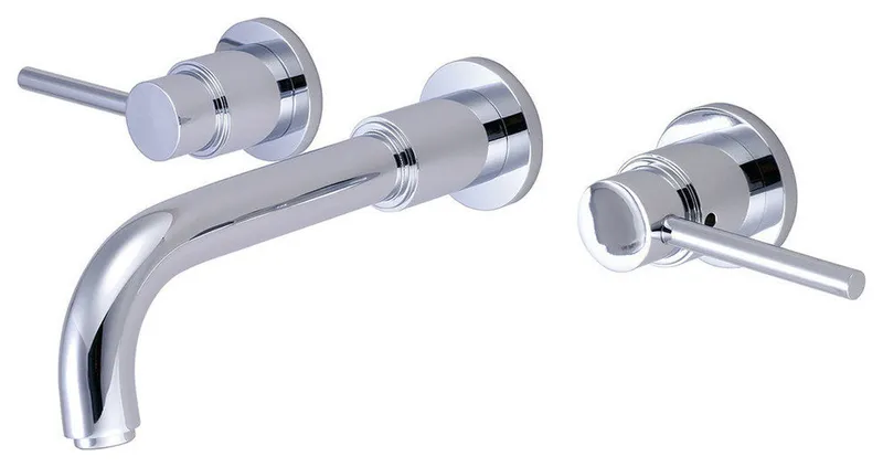 Motegi Two Handle Wall Mount Vessel Filler, Polished Chrome