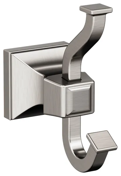 Mulholland Traditional Single Robe Hook, Brushed Nickel