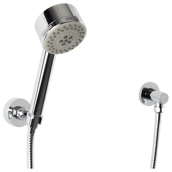 Multi Function Flexible Hose Shower Kit, Separate Water Outlet, Chrome
