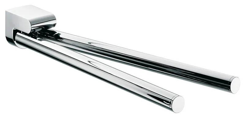 Mundo 3350.001.37 Swiveling Double Towel Bar in Polished Chrome