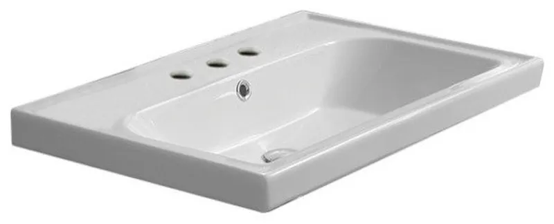 Nameeks 031000-U-Three Hole Frame 23-5/8" Ceramic Wall - White