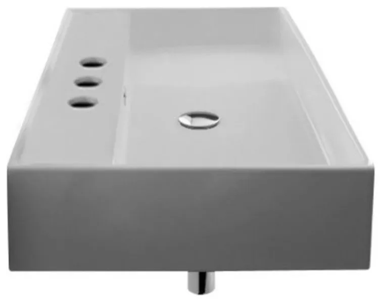Nameeks 8031/R-80-Three Hole Scarabeo Teorema 31-1/2" Ceramic - White