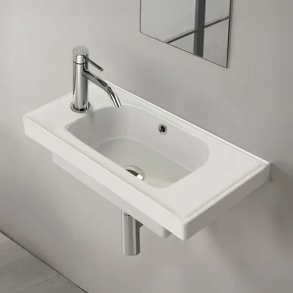 Nameeks CeraStyle 001800-U-One Hole Frame 19-5/8" Rectangular - White