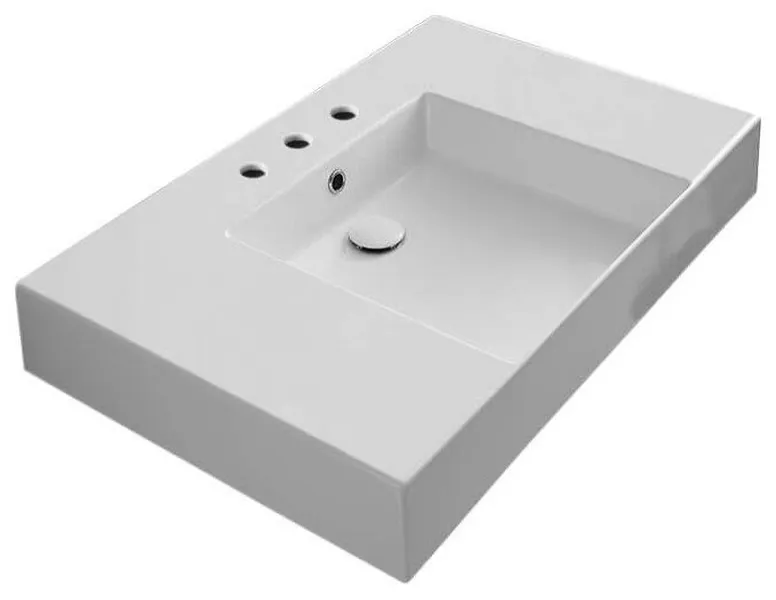 Nameeks Scarabeo 5151-Three Hole Teorema 2.0 Plus 31-1/2" - White