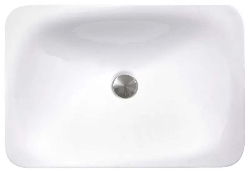 Nantucket Sinks DI-2114-R 21 Inch Rectangular Drop-In Ceramic Vanity Sink