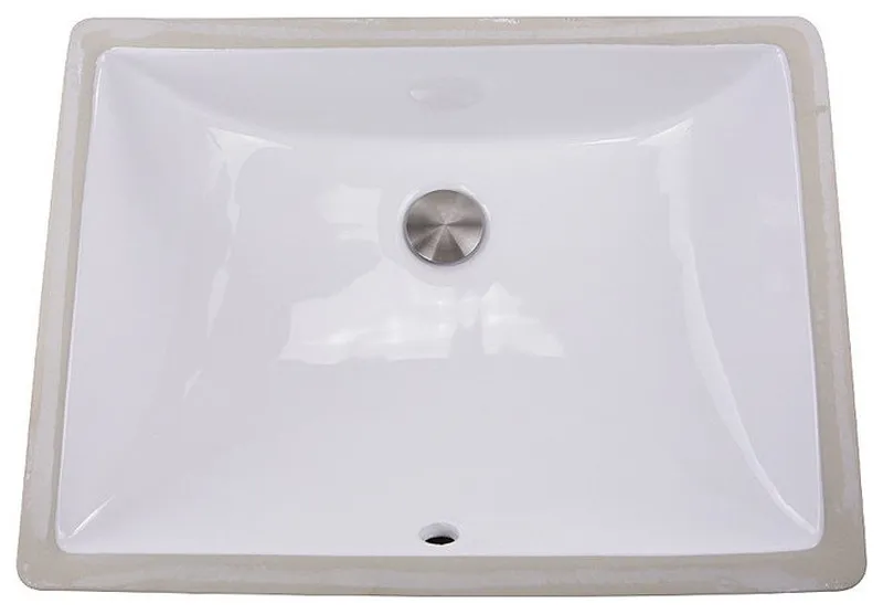 Nantucket Sinks UM-18x13-W 18 Inch Undermount Ceramic Sink In White