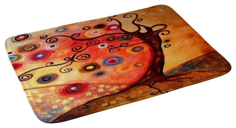 Natasha Wescoat With The Wave Memory Foam Bath Mat