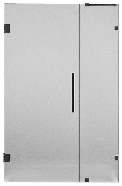 Nautis 44"x72" Completely Frameless Hinged Shower Door, Frosted, Oil Rub Bronze