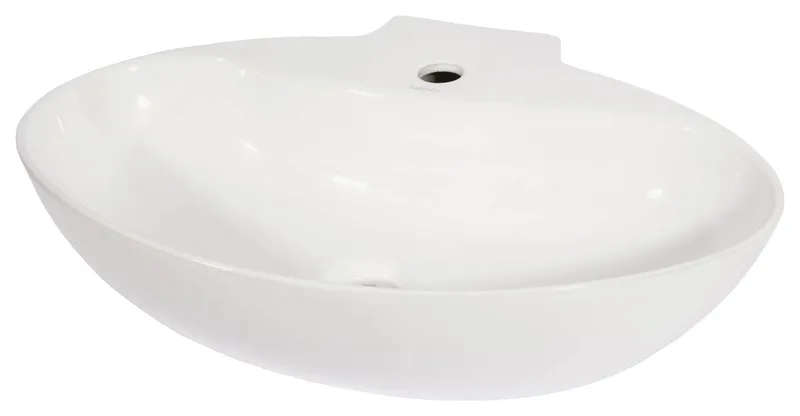New Malaga White Ceramic Oval Vessel Sink
