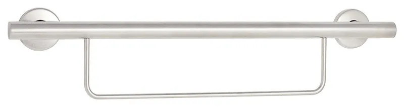 Newport Shower Grab Bar with Towel Bar, Polished Stainless, 30