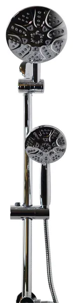 No-Drill Conversion Slide Bar Shower Head With Diverter, Polished Chrome