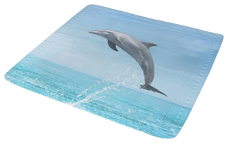 Non Slip Bathroom Safety Mat, Dolphin, Shower Mat
