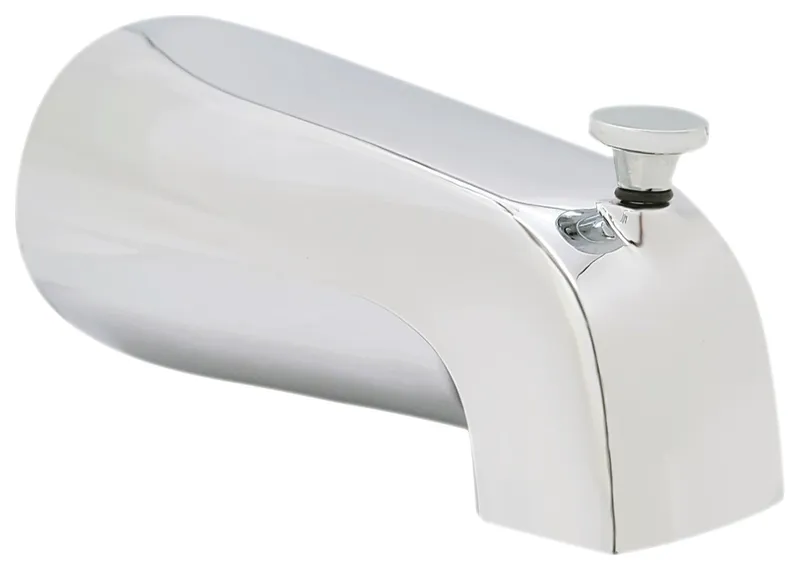 Nose Diverter 5.5" Tub Spout In Polished Nickel, Polished Nickel