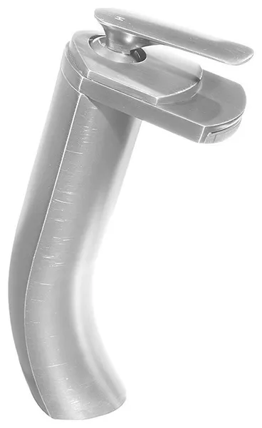 Novatto GF-057BNWS CASCADE Lever Handle Waterfall Faucet In Brushed Nickel
