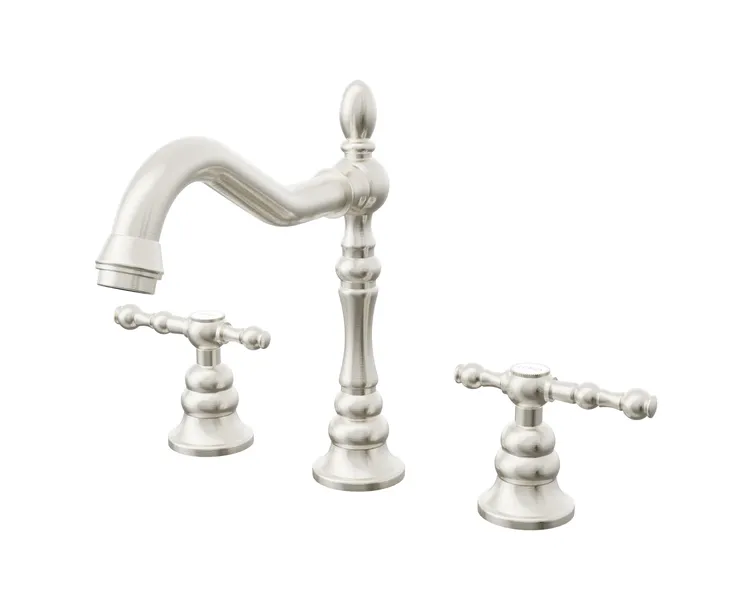 Novatto NBF-101 Miller Widespread 2-Handle Bathroom Faucet Series, Brushed Nickel
