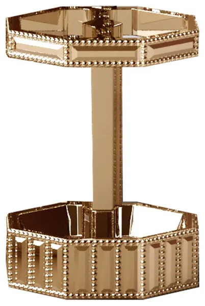nu steel Glitz Toothbrush Holder, Gold