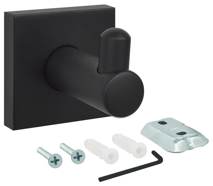 Nuk3y Senna Single Robe Hook Matte Black