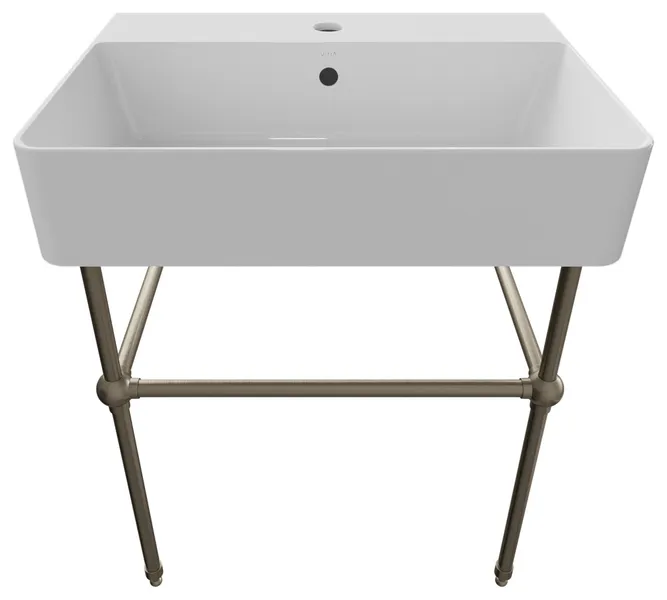 NUO 2 Console, Brushed Nickel Legs